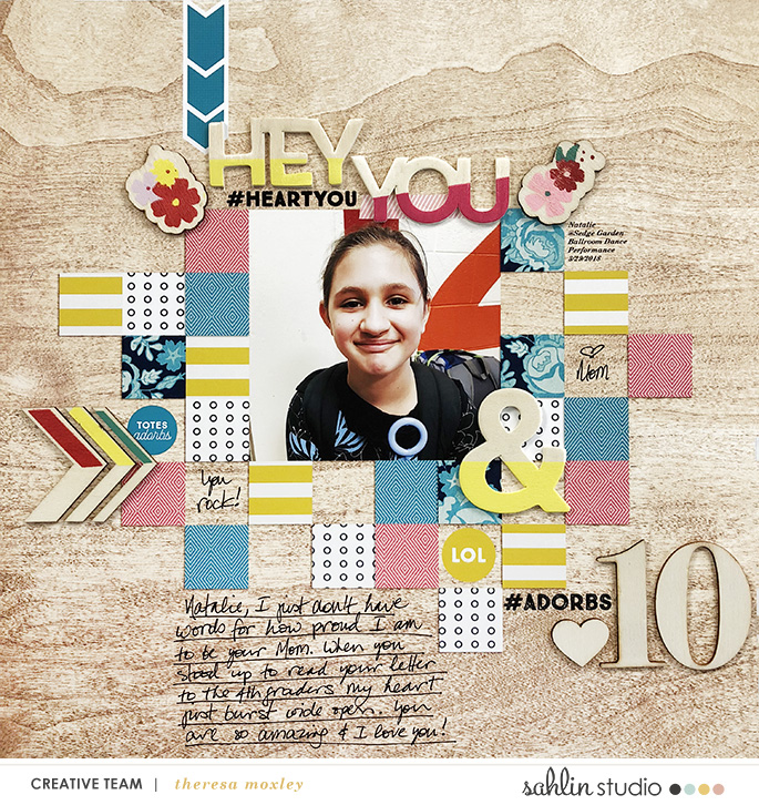 Sahlin Studio Creative Team Theresa Moxley | Hybrid Layout ft. April Monthly Template