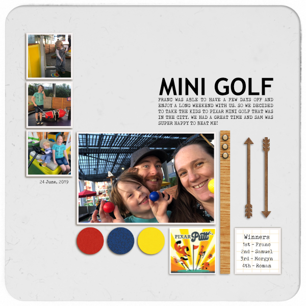 Sahlinstudio July Challenge ~ MINI GOLF