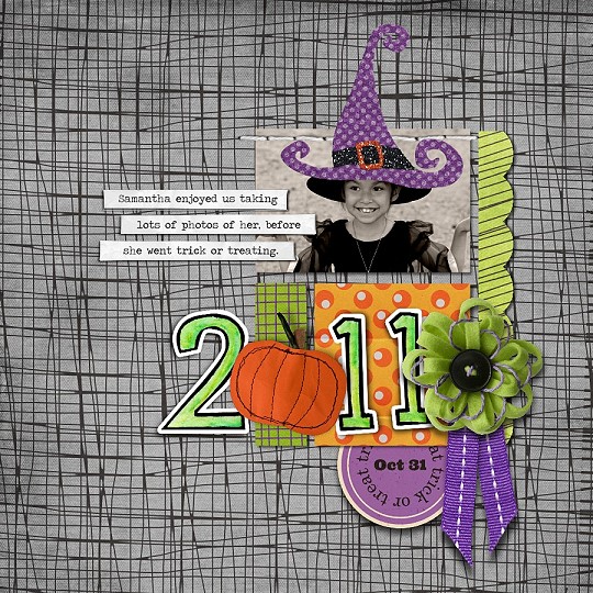 Samantha - trick or treat 2011