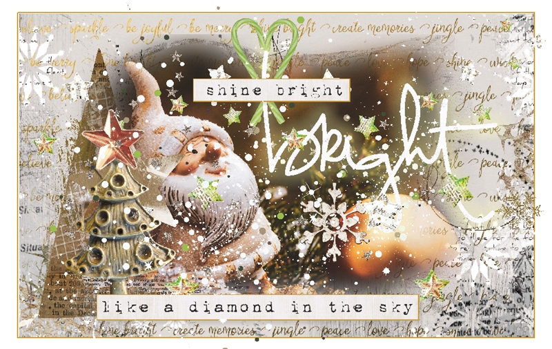 Santa Shine Bright-Christmas Card