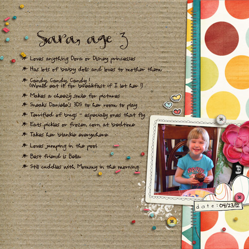 Sara, Age 3