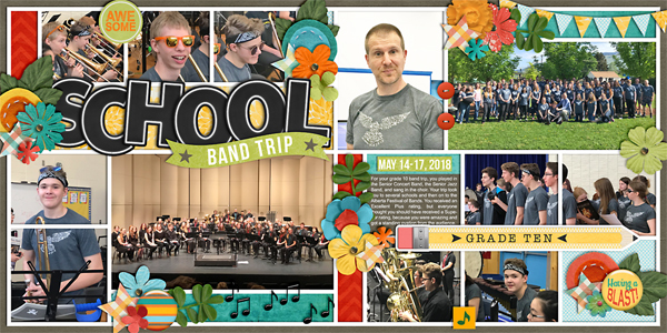 School Band Trip (double page)