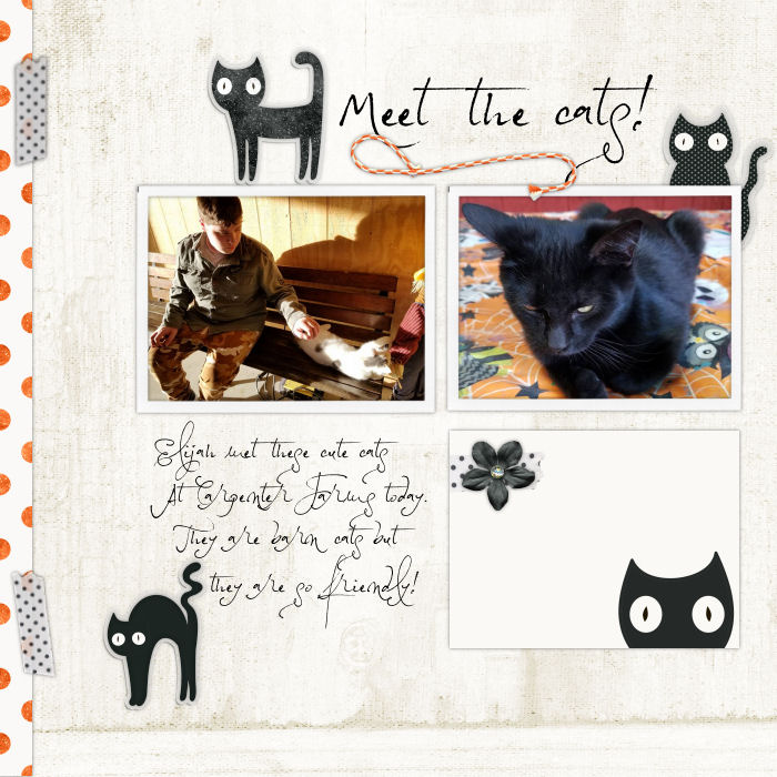 Scrap A Non-Halloween Page w/Halloween Kit Challenge