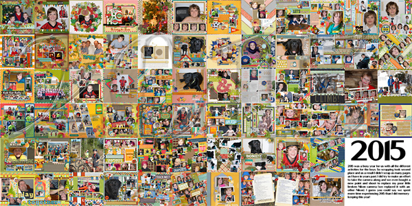 Scrap Layouts in 2015 (double page)