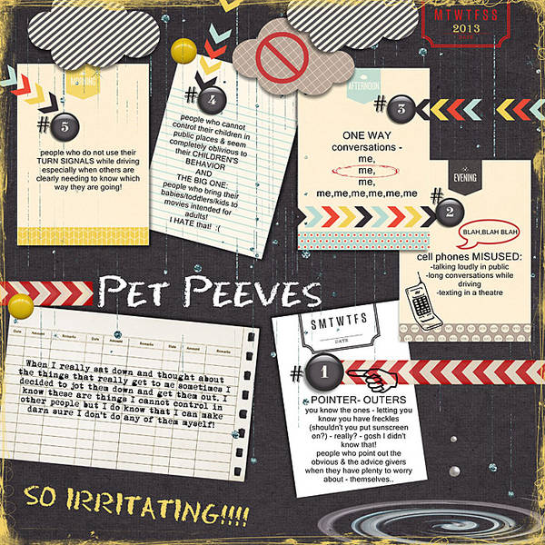 Scrap Therapy - Pet Peeves
