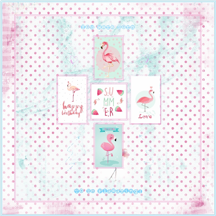 Scraplift Challenge-August-Flamingo Love