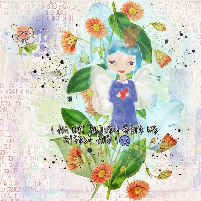 Scraplift Challenge-August-SeattleSheri-I Am Not Alone