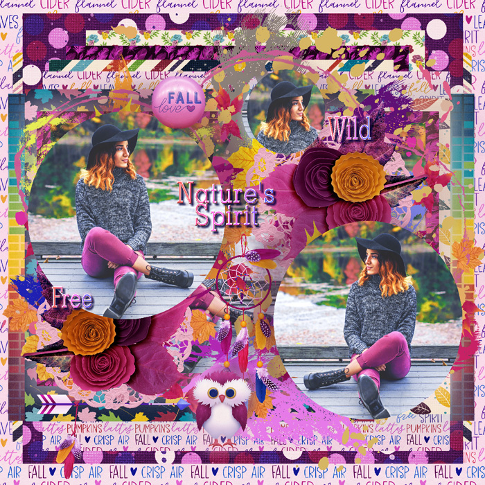 Scraplift Challenge-Halloween Bash-October-It's Just Her Nature-Original:Bright Version