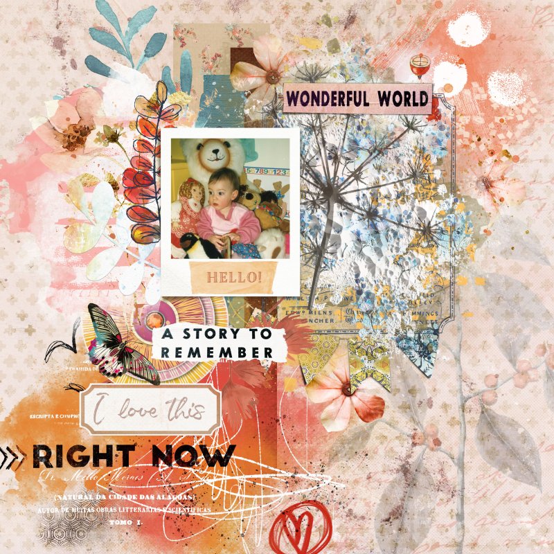 Scraplift with a twist July 2022 Kelly and Aunt Ninny's Stuffed Animals.