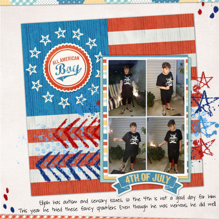 Scrapping with Liz: July Blog Challenge