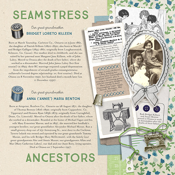 Seamstress  Ancestors