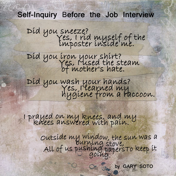 Self Inquiry before the Interview