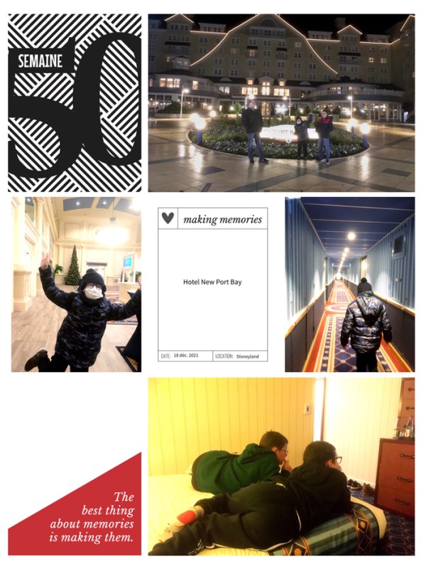 Semaine 50 making memories