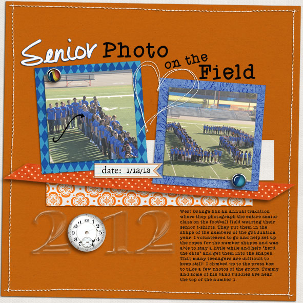 Senior Photo on the Field