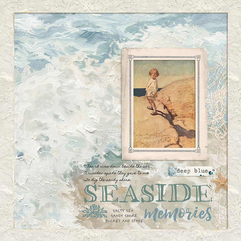 Sept 24 Art Journaling Muse Week 2: Seaside Memories