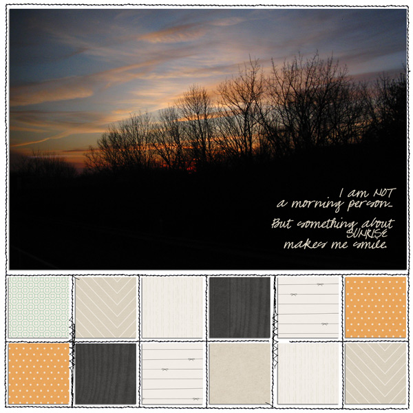 Sept Journaling: Sunrise