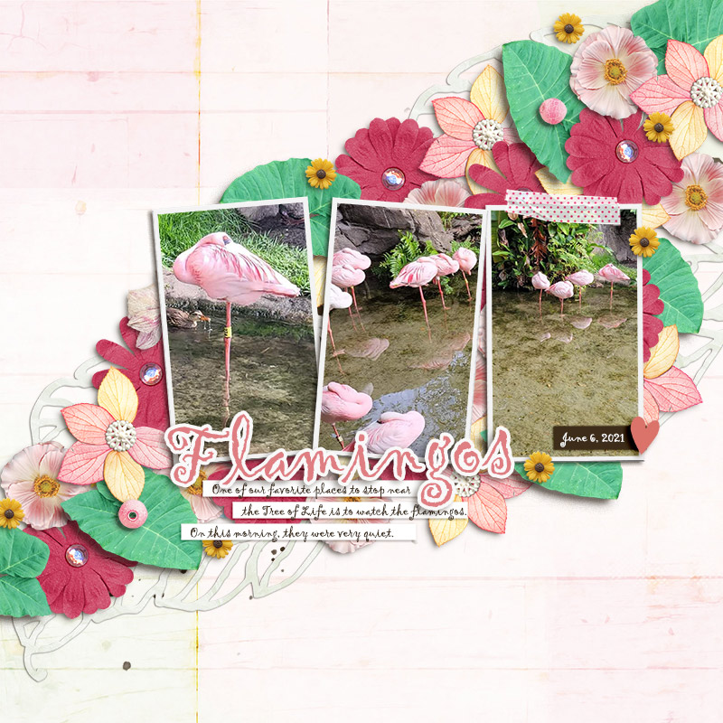 Sept Scraplift - Flamingos