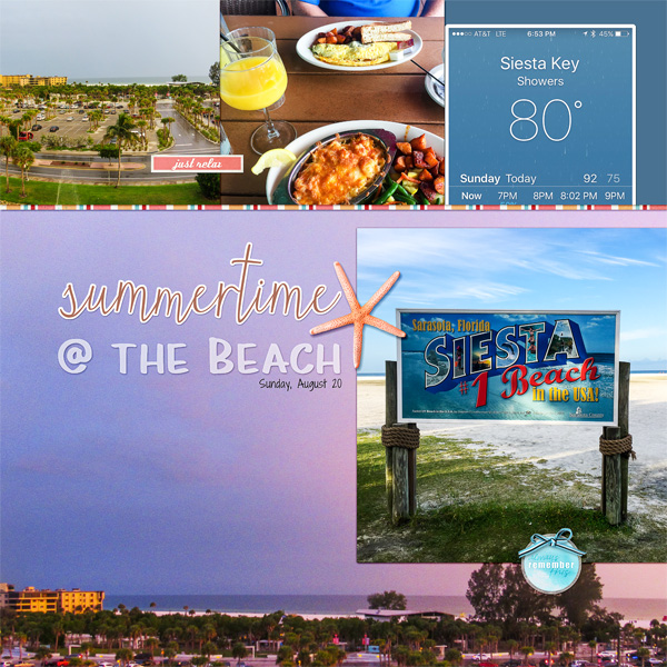 September 2017 Template Challenge - Summertime at the Beach, right