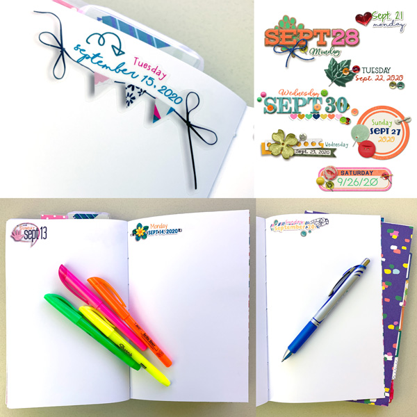 September Date Stickers 2