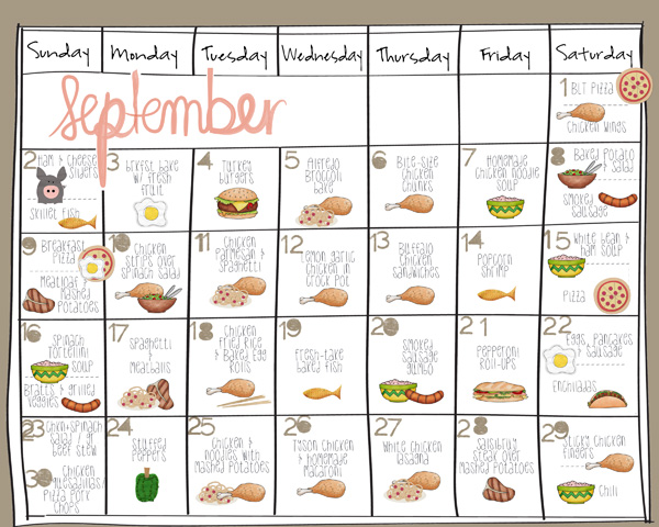 September Menu
