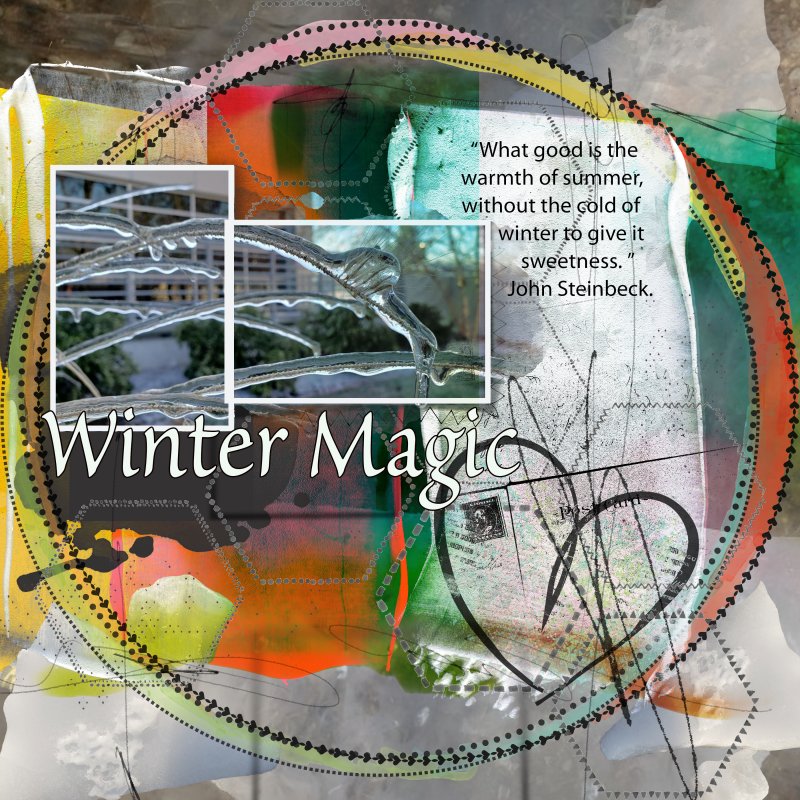 September NBK Template Challenge 2021 Winter Magic