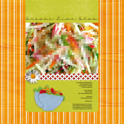 Sesame Lime Slaw