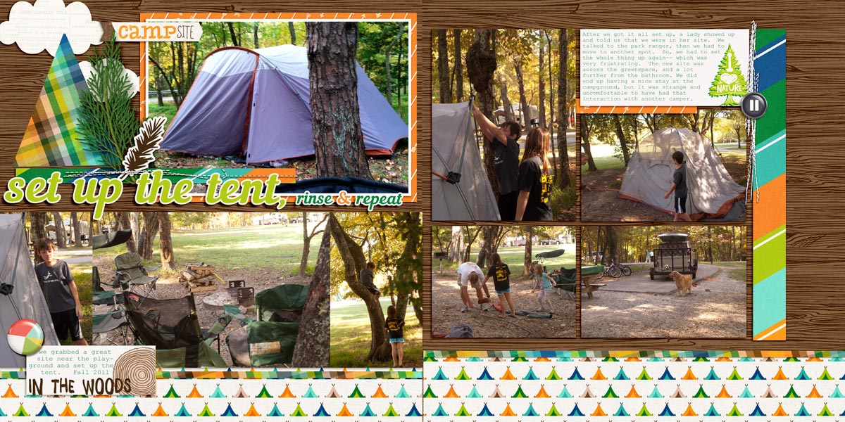set up the tent, rinse & repeat