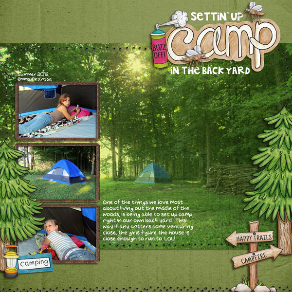 Settin' Up Camp in the Backyard