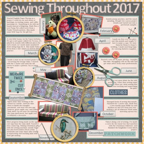 Sewing Throughout 2017