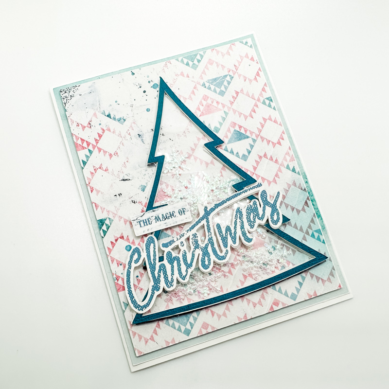 Shaker Christmas Tree Card