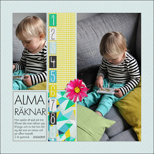 She's counting