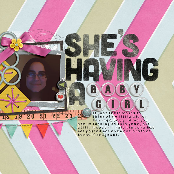 She's having a baby girl