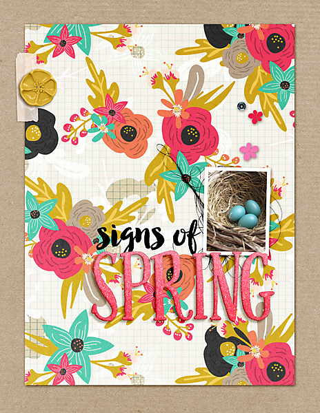 signs of spring mini-album
