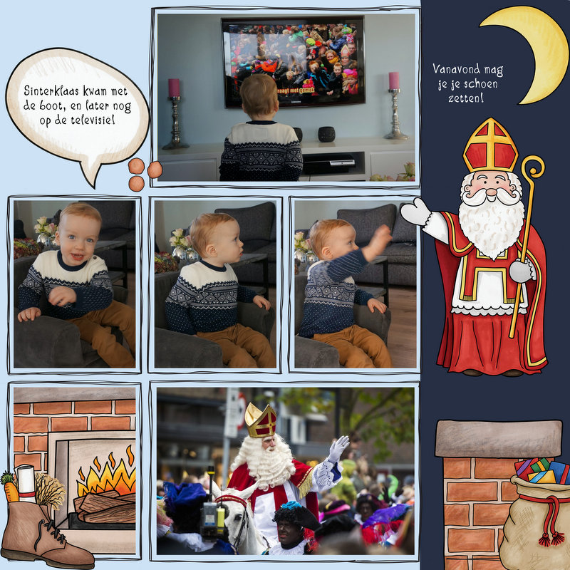 Sinterklaas arrived in the Netherlands
