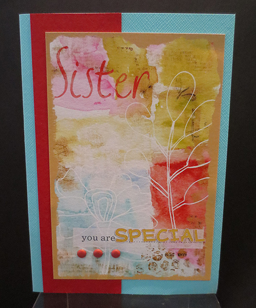 Sister You Are Special - greeting card