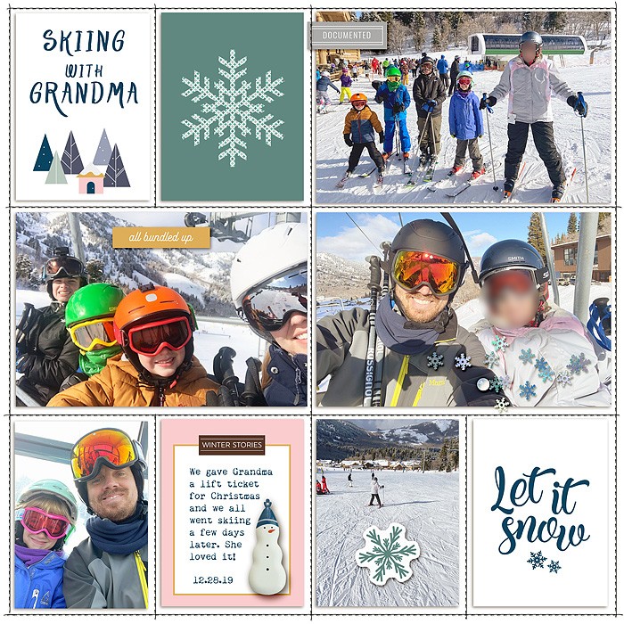 skiing with grandma