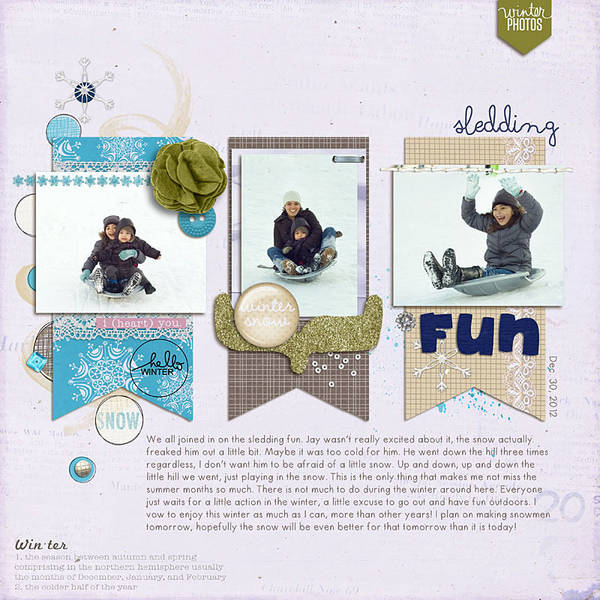 Sledding fun