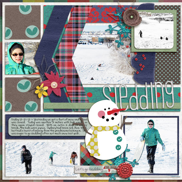 Sledding - left