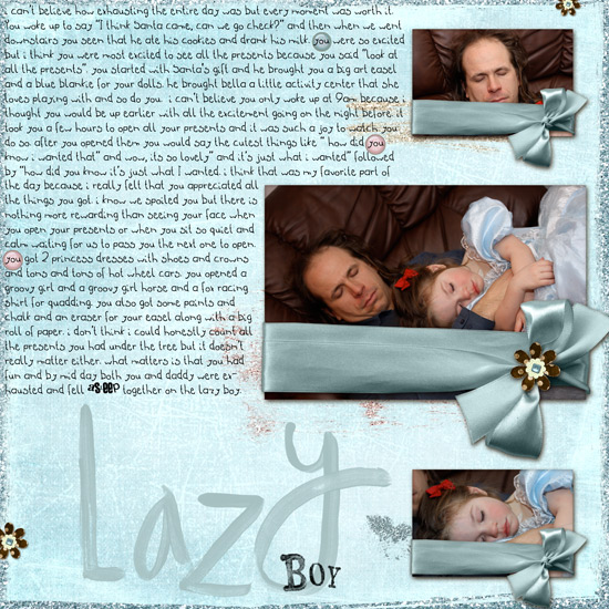 sleeping in the lazy boy