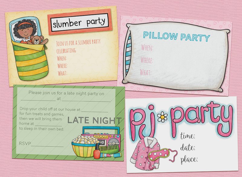 Slumber Party Invites