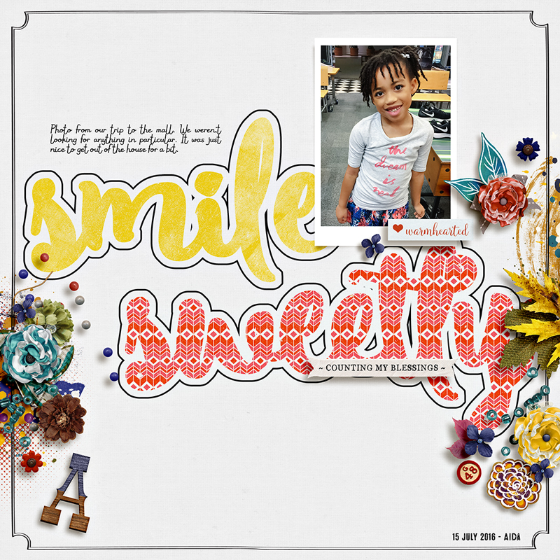 smile sweetly