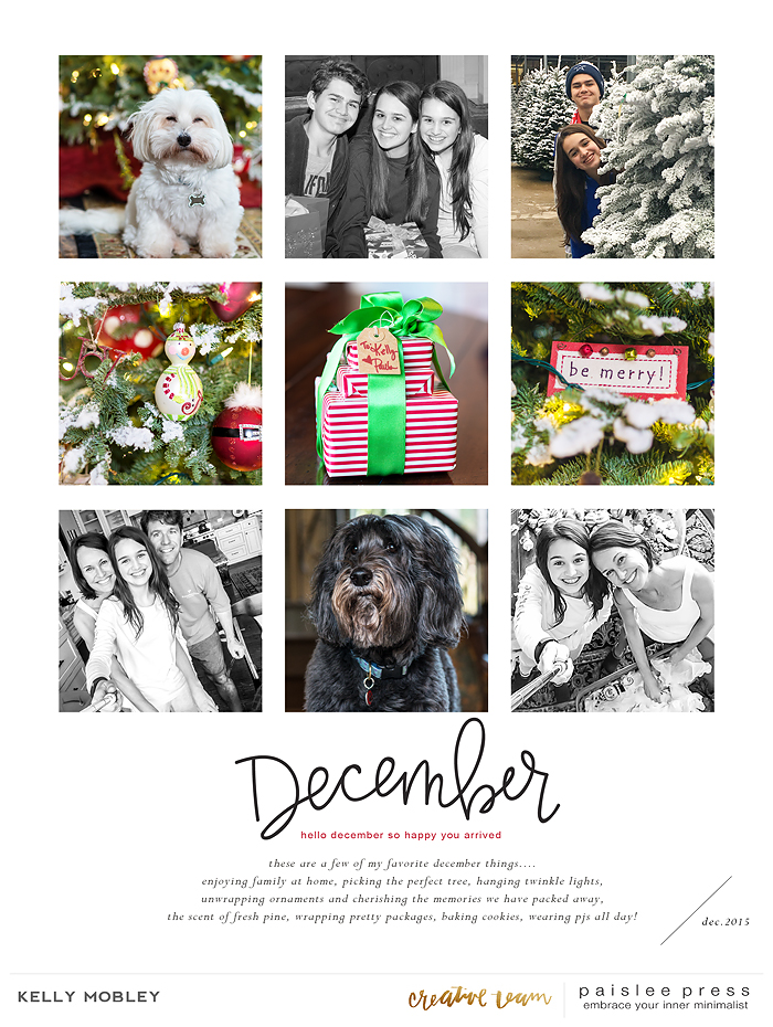 Snapshots of December
