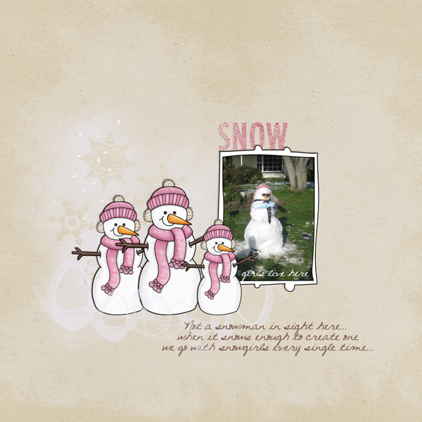 Snow girls live here - Day 14 Winter Doodles Challenge