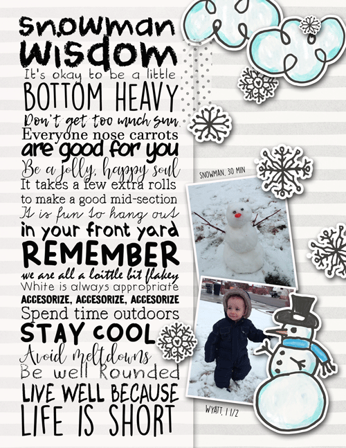 Snowman wisdom