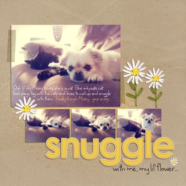 Snuggle with me, my lil' flower...