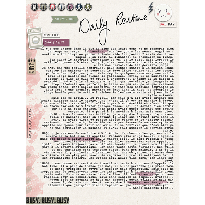 So over this daily routine | MOC jour 11
