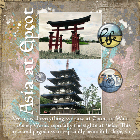 Speed Scrap-3-3 Asia at Epcot
