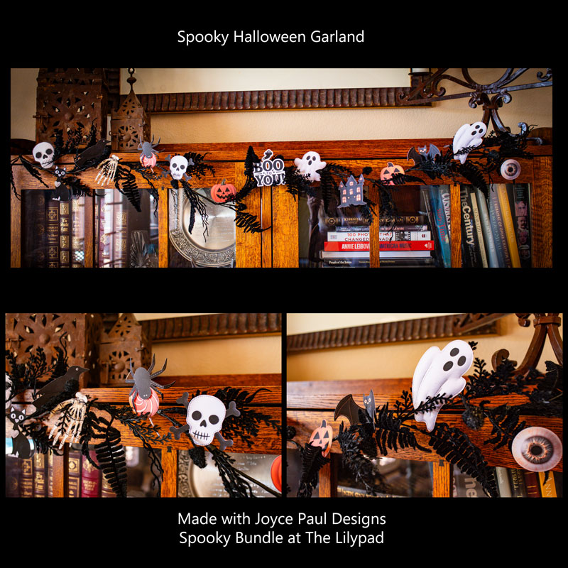 Spooky Halloween Garland (hybrid)