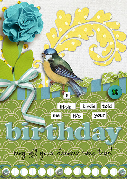 Spring birthday card