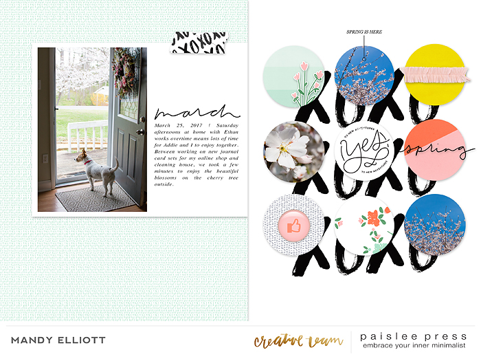 Spring is Here | 2 page spread